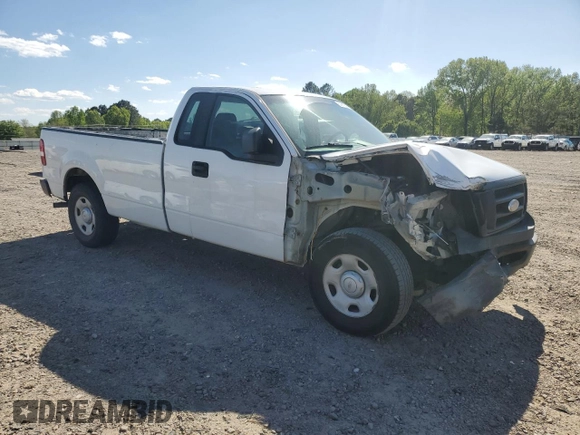 2008 Ford F-150 XL with VIN 1FTRF12W88KD37125, listed as a Copart auction lot 52912575 with 225,384 mi miles and Salvage Title. Bid and sale history available at carsss.com. Image 4.