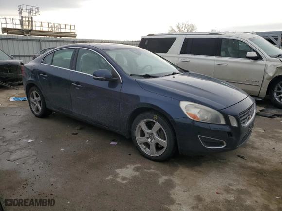 2013 Volvo S60 T5 with VIN YV1612FH7D2175933, listed as a Copart auction lot 46346045 with 134,826 mi miles and Salvage Title. Bid and sale history available at carsss.com. Image 4.