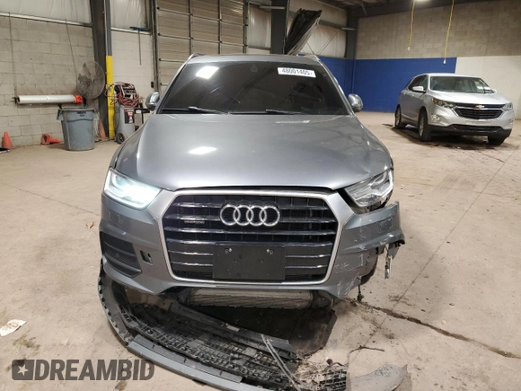 2016 Audi Q3 Premium Plus with VIN WA1EFCFS9GR001808, listed as a Copart auction lot 48001405 with 20,218 mi miles and Salvage Title. Bid and sale history available at carsss.com. Image 5.