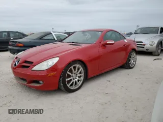 2005 Mercedes-Benz SLK-Class with VIN WDBWK56F45F061321, listed as a Copart auction lot 76955764 with Not Provided miles and Salvage Title. Bid and sale history available at carsss.com. Image 1.