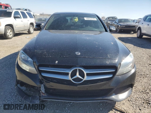2018 Mercedes-Benz C 300 with VIN 55SWF4JB7JU249204, listed as a Copart auction lot 46853745 with 191,343 mi miles and Salvage title. Bid and sale history available at DreamBid. Image 5.