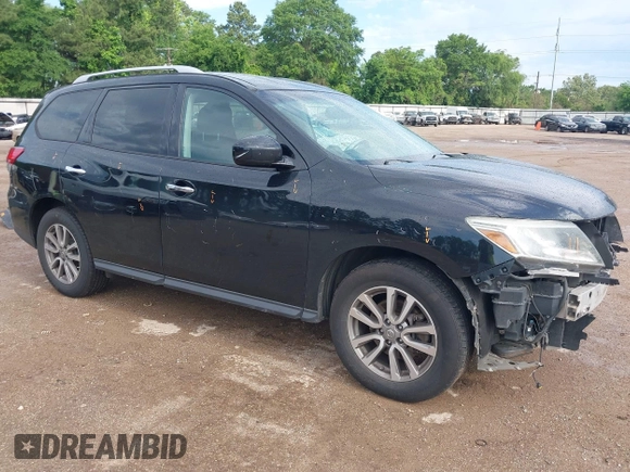2015 Nissan Pathfinder SL with VIN 5N1AR2MM7FC656931, listed as a IAAI auction lot 42092907 with 156,529 mi miles and . Bid and sale history available at DreamBid. Image 1.