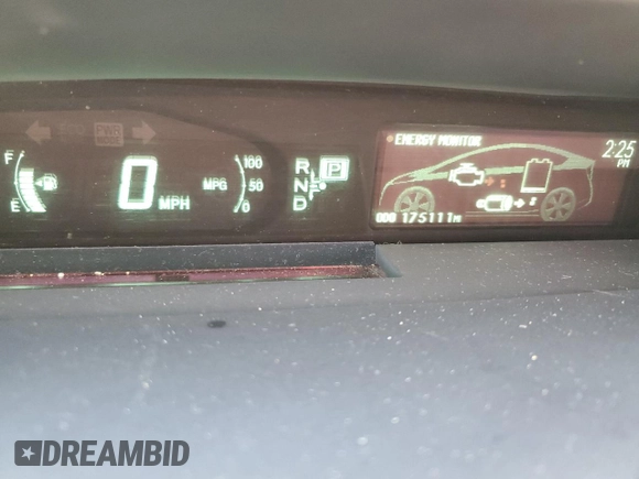 2010 Toyota Prius II with VIN JTDKN3DU9A0068727, listed as a Copart auction lot 43583915 with 175,111 mi miles and Salvage Title. Bid and sale history available at carsss.com. Image 9.