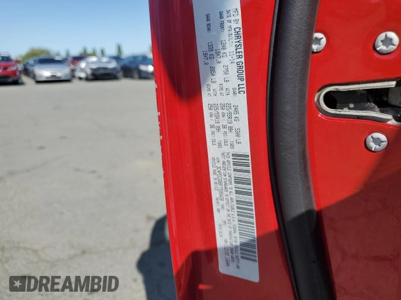 2015 Dodge Journey Crossroad with VIN 3C4PDCGB8FT595428, listed as a Copart auction lot 54228895 with 183,502 mi miles and Clean Title. Bid and sale history available at DreamBid. Image 13.