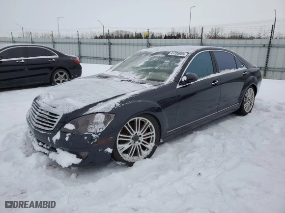 2009 Mercedes-Benz S-Class 5.5L V8 with VIN WDDNG86X79A258534, listed as a Copart auction lot 41706985 with 231,098 mi miles and Salvage Title. Bid and sale history available at carsss.com. Image 1.