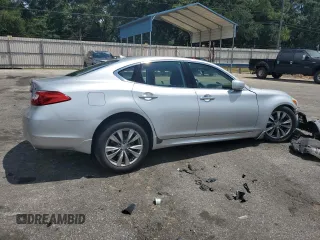 2012 Infiniti M with VIN JN1BY1AP1CM333116, listed as a Copart auction lot 68838294 with 44,248 mi miles and Salvage Title. Bid and sale history available at DreamBid. Image 3.