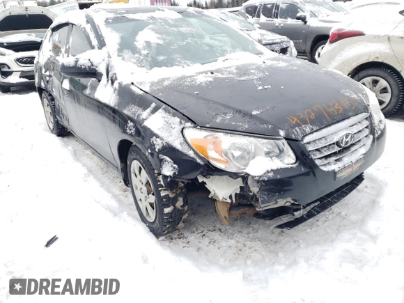 2009 Hyundai Elantra with VIN KMHDT45D29U783660, listed as a Copart auction lot 43276315 with 204,386 mi miles and Salvage title. Bid and sale history available at DreamBid. Image 4.