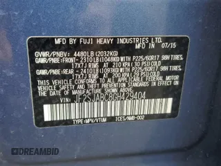 2016 Subaru Forester 2.5i z VIN JF2SJABC8GH429404, wystawiony jako Copart lot #57296715 z przebiegiem 113 215 mil mil oraz Szkoda całkowita • Salvage title. Historia ofert i sprzedaży dostępna na DreamBid. Obrazek 14.