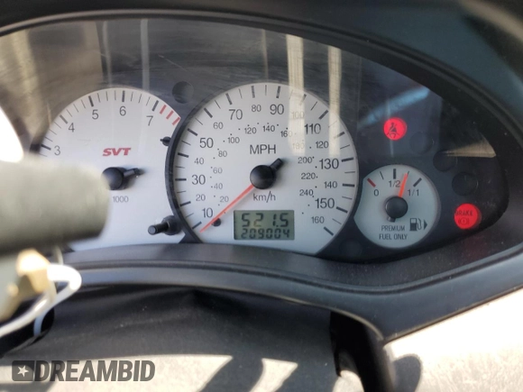 2002 Ford Focus SVT with VIN 3FAHP39532R237704, listed as a Copart auction lot 68014614 with 209,004 mi miles and Salvage Title. Bid and sale history available at DreamBid. Image 9.