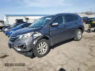 2015 Honda CR-V EX-L with VIN 2HKRM4H7XFH697788, listed as a Copart auction lot 46045635 with 106,072 mi miles and Salvage Title. Bid and sale history available at DreamBid. Image 1.