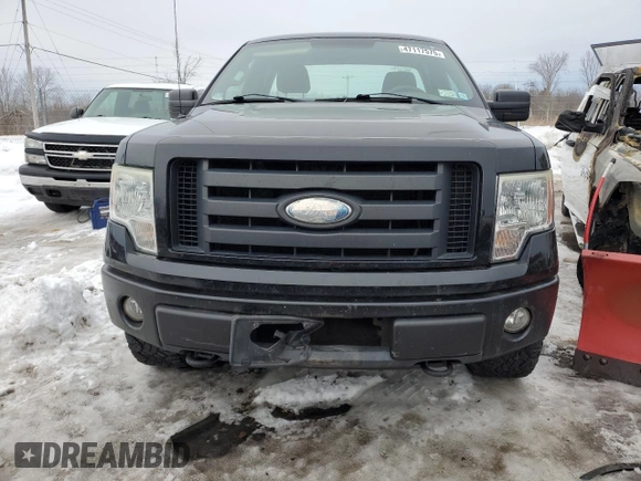 2009 Ford F-150 STX with VIN 1FTRF04W49KB36525, listed as a Copart auction lot 47117575 with 106,291 mi miles and Salvage title. Bid and sale history available at DreamBid. Image 5.