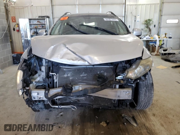 2012 Nissan Murano SL with VIN JN8AZ1MW8CW222077, listed as a Copart auction lot 58301444 with 0 mi miles and Salvage Title. Bid and sale history available at carsss.com. Image 5.