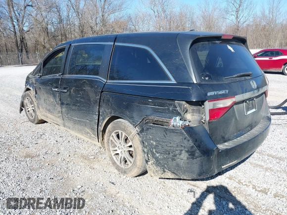 2012 Honda Odyssey EX-L with VIN 5FNRL5H69CB017227, listed as a IAAI auction lot 41345254 with 136,775 mi miles and . Bid and sale history available at carsss.com. Image 3.