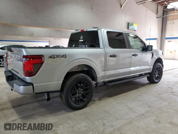 2024 Ford F-150 STX with VIN 1FTEW2LP8RKF13149, listed as a Copart auction lot 50226125 with 2,637 mi miles and Salvage Title. Bid and sale history available at carsss.com. Image 3.