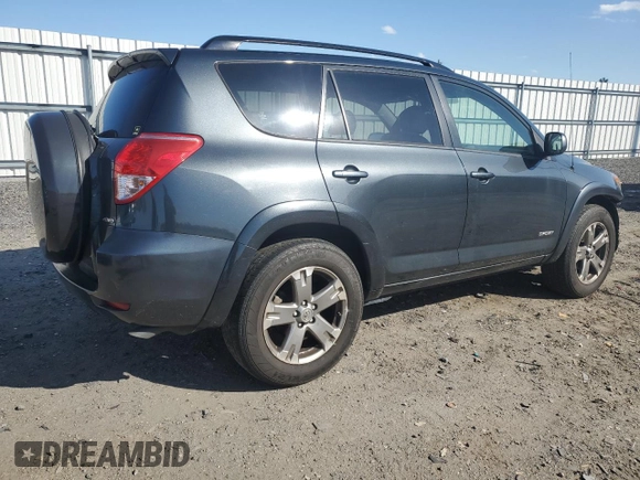 2008 Toyota RAV4 Sport with VIN JTMBK32V786049587, listed as a Copart auction lot 52440145 with 142,761 mi miles and Salvage Title. Bid and sale history available at carsss.com. Image 3.