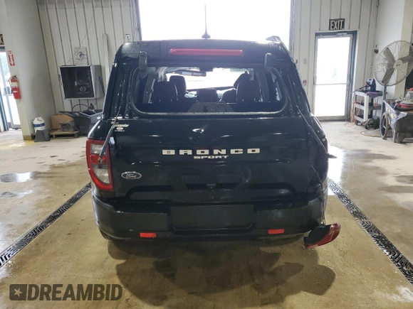 2021 Ford Bronco Sport Outer Banks with VIN 3FMCR9C66MRB35783, listed as a Copart auction lot 57086685 with 24,712 mi miles and Salvage title. Bid and sale history available at DreamBid. Image 6.