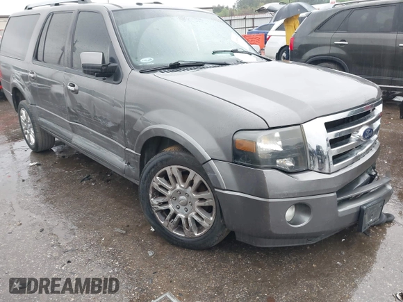 2013 Ford Expedition Max Limited with VIN 1FMJK1K5XDEF63820, listed as a IAAI auction lot 41868664 with 158,761 mi miles and . Bid and sale history available at DreamBid. Image 1.