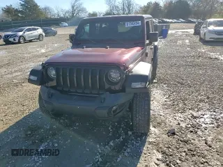 2021 Jeep Wrangler Unlimited Willys with VIN 1C4HJXDG9MW594591, listed as a Copart auction lot 81740454 with 48,070 mi miles and Salvage title. Bid and sale history available at DreamBid. Image 11.