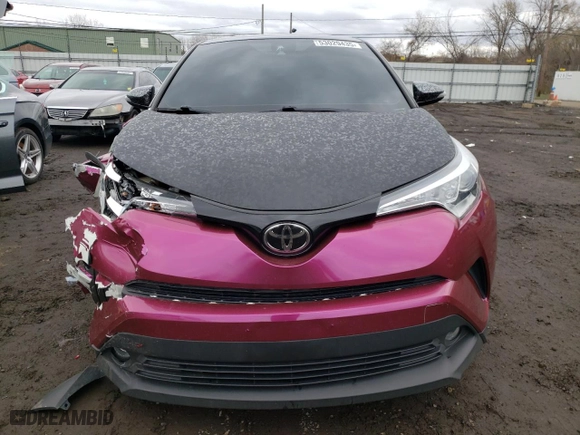 2018 Toyota C-HR XLE with VIN NMTKHMBX4JR011051, listed as a Copart auction lot 53029435 with 106,297 mi miles and Salvage Title. Bid and sale history available at carsss.com. Image 5.