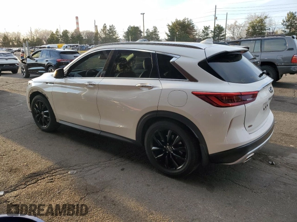 2019 Infiniti QX50 Luxe с VIN 3PCAJ5M3XKF123473, выставлен на аукционе Copart как лот 50099005 с пробегом 57 211 миль миль и Чистый • Clean title. История ставок и продаж доступна на DreamBid. Изображение 2.