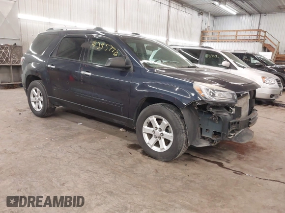 2015 GMC Acadia SLE with VIN 1GKKVNED9FJ147928, listed as a IAAI auction lot 41395770 with 125,551 mi miles and . Bid and sale history available at DreamBid. Image 1.