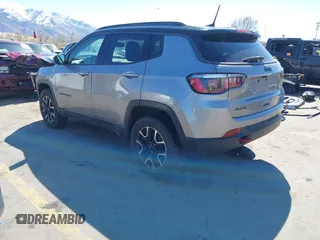 2020 Jeep Compass Trailhawk with VIN 3C4NJDDB1LT202889, listed as a IAAI auction lot 41866115 with 108,227 mi miles and . Bid and sale history available at carsss.com. Image 3.