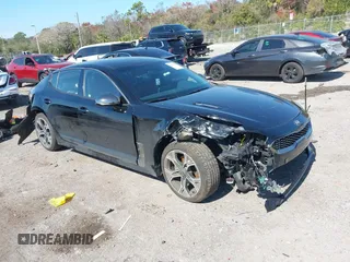 2020 Kia Stinger GT-Line with VIN KNAE15LA9L6081454, listed as a IAAI auction lot 41453814 with 51,068 mi miles. Bid and sale history available at carsss.com. Image 1.