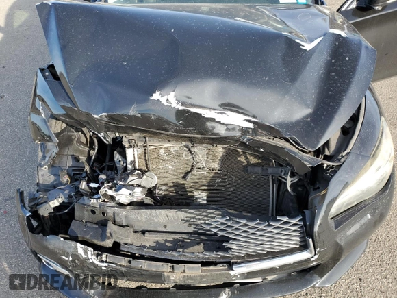 2014 Infiniti Q50 Premium with VIN JN1BV7ARXEM688219, listed as a Copart auction lot 41666885 with 143,813 mi miles and Salvage Title. Bid and sale history available at DreamBid. Image 12.