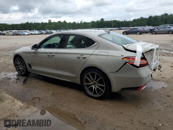 2025 Genesis G70 2.5T with VIN KMTG34SC2SU153528, listed as a Copart auction lot 64595435 with 18,752 mi miles and Clean title. Bid and sale history available at DreamBid. Image 2.