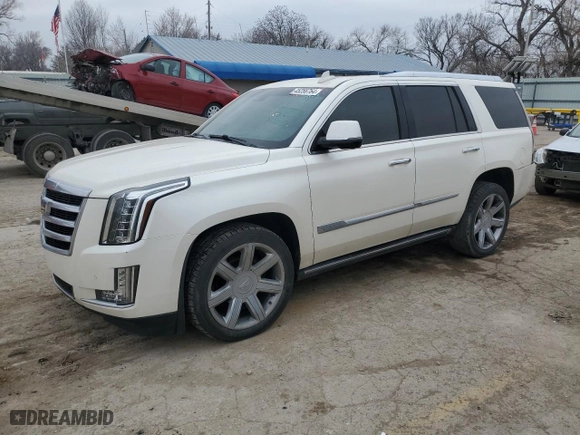 2015 Cadillac Escalade Premium with VIN 1GYS4NKJ9FR523919, listed as a Copart auction lot 45256764 with 170,682 mi miles and Salvage Title. Bid and sale history available at carsss.com. Image 1.
