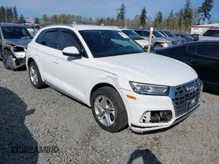 2018 Audi Q5 Premium with VIN WA1ANAFY6J2128090, listed as a IAAI auction lot 42039340 with 65,175 mi miles. Bid and sale history available at carsss.com. Image 1.