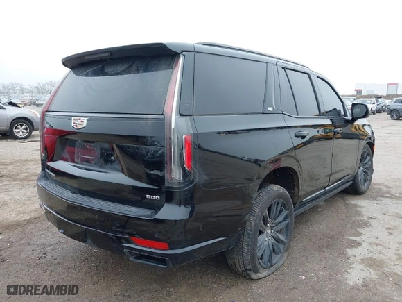 2024 Cadillac Escalade Sport with VIN 1GYS4FKL7RR140704, listed as a IAAI auction lot 41506782 with 16,646 mi miles. Bid and sale history available at carsss.com. Image 4.