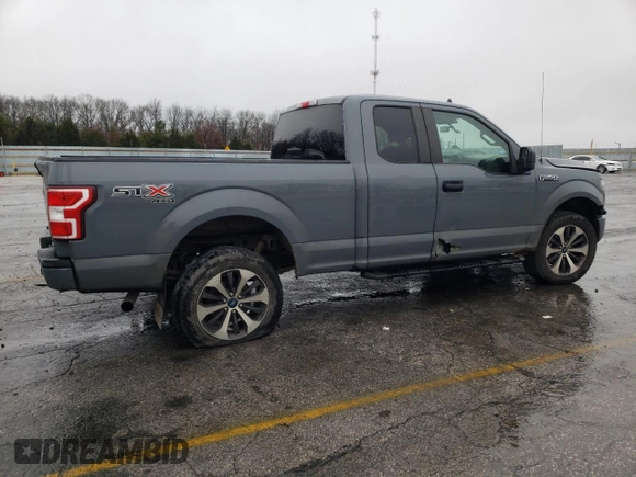 2020 Ford F-150 XL with VIN 1FTEX1EP3LKD85530, listed as a Copart auction lot 85218934 with 186,675 mi miles and Salvage title. Bid and sale history available at DreamBid. Image 3.