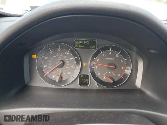 2009 Volvo C70 with VIN YV1MC67229J073388, listed as a Copart auction lot 46733025 with 77,580 mi miles and Clean Title. Bid and sale history available at carsss.com. Image 9.