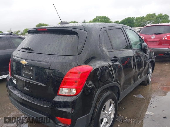 2019 Chevrolet Trax LS with VIN 3GNCJNSB7KL357677, listed as a IAAI auction lot 41897552 with 96,323 mi miles and . Bid and sale history available at DreamBid. Image 4.