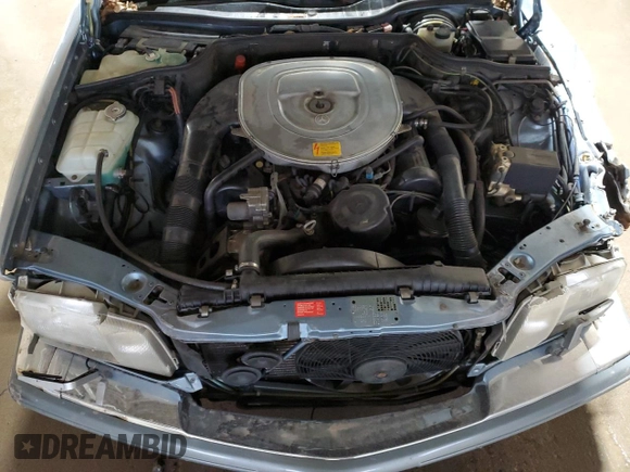 1986 Mercedes-Benz 560 with VIN WDBCA39DXGA213770, listed as a Copart auction lot 49787355 with 218,547 mi miles and Salvage Title. Bid and sale history available at DreamBid. Image 11.