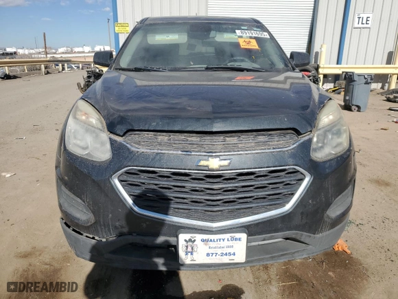 2017 Chevrolet Equinox LS with VIN 2GNALBEK8H1518799, listed as a Copart auction lot 89191695 with 0 mi miles and Salvage Title. Bid and sale history available at carsss.com. Image 5.