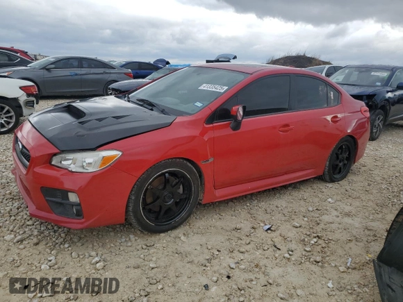 2016 Subaru WRX Premium with VIN JF1VA1E65G9829874, listed as a Copart auction lot 41335425 with 109,018 mi miles and Clean Title. Bid and sale history available at DreamBid. Image 1.