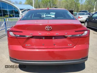 2025 Toyota Camry LE with VIN 4T1DAACK0SU016434, listed as a Copart auction lot 55310005 with 25,599 mi miles and Clean Title. Bid and sale history available at carsss.com. Image 6.