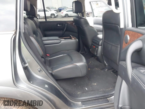 2018 Nissan Armada Platinum with VIN JN8AY2NF2J9333369, listed as a IAAI auction lot 41491584 with 124,048 mi miles. Bid and sale history available at carsss.com. Image 8.