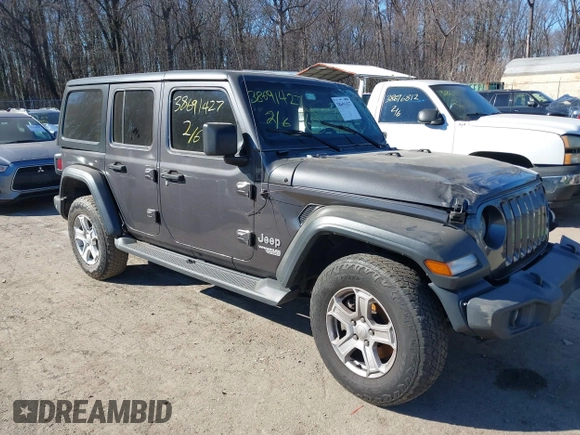 2018 Jeep Wrangler Unlimited Sport S с VIN 1C4HJXDG6JW110338, выставлен на аукционе IAAI как лот 39819803 с пробегом 100 514 миль миль и . История ставок и продаж доступна на DreamBid. Изображение 1.