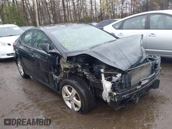 2011 Hyundai Elantra GLS with VIN 5NPDH4AE4BH005249, listed as a IAAI auction lot 41947649 with 121,687 mi miles. Bid and sale history available at carsss.com. Image 1.