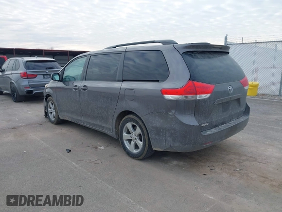 2012 Toyota Sienna LE AAS with VIN 5TDKK3DC0CS192952, listed as a IAAI auction lot 41694554 with 179,277 mi miles. Bid and sale history available at carsss.com. Image 3.
