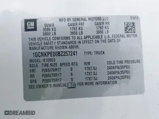2011 Chevrolet Silverado 1500 Work Truck with VIN 1GCNKPE00BZ257241, listed as a IAAI auction lot 41479355 with 219,543 mi miles. Bid and sale history available at carsss.com. Image 9.