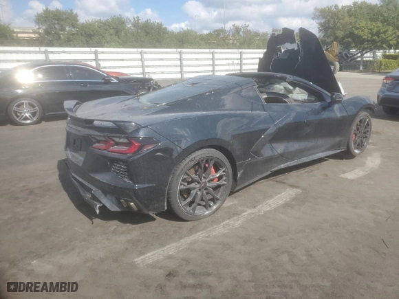 2023 Chevrolet Corvette 2LT with VIN 1G1YB2D4XP5110193, listed as a Copart auction lot 84597034 with NaN miles and Salvage Title. Bid and sale history available at carsss.com. Image 3.