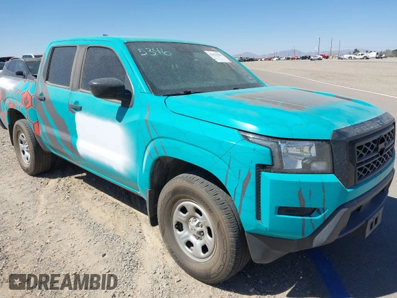 2022 Nissan Frontier SV with VIN 1N6ED1EJ0NN622266, listed as a IAAI auction lot 41431046 with 26,939 mi miles. Bid and sale history available at carsss.com. Image 1.