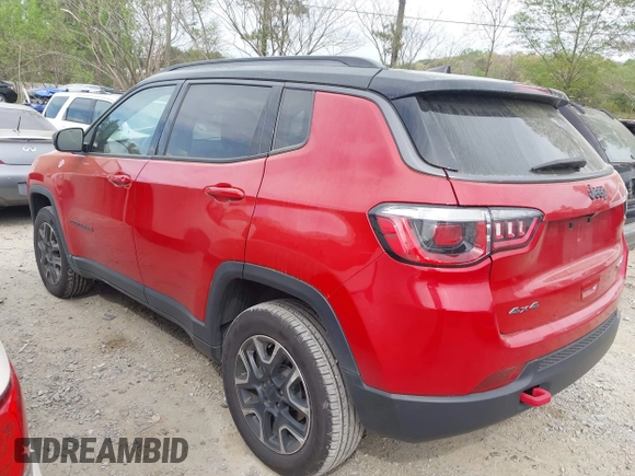 2020 Jeep Compass Trailhawk with VIN 3C4NJDDB8LT207748, listed as a IAAI auction lot 41963469 with 66,496 mi miles and . Bid and sale history available at carsss.com. Image 14.