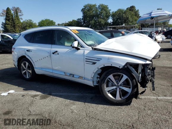 2023 Genesis GV80 with VIN KMUHBDSB0PU117175, listed as a Copart auction lot 56906235 with 41,720 mi miles and Salvage title. Bid and sale history available at DreamBid. Image 4.
