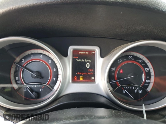 2015 Dodge Journey SXT with VIN 3C4PDCBG6FT743028, listed as a Copart auction lot 63286595 with 148,595 mi miles and Salvage title. Bid and sale history available at DreamBid. Image 9.