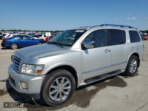 2008 Infiniti QX56 with VIN 5N3AA08C28N900030, listed as a Copart auction lot 60450244 with 198,381 mi miles and Salvage Title. Bid and sale history available at carsss.com. Image 1.